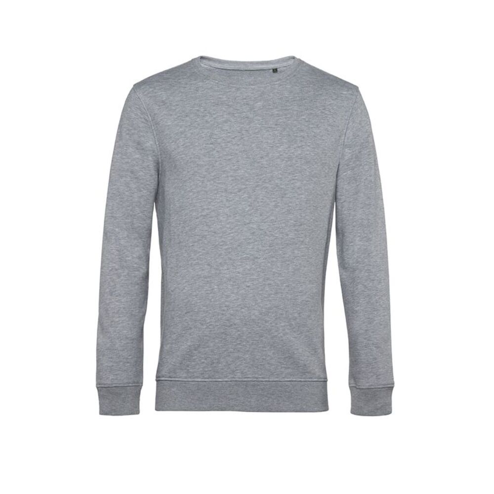 B&C Mens Crew Neck Sweat / Heather Gray
